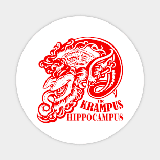 The Krampus Brain - Krampus Hippocampus - Red Color Version Magnet